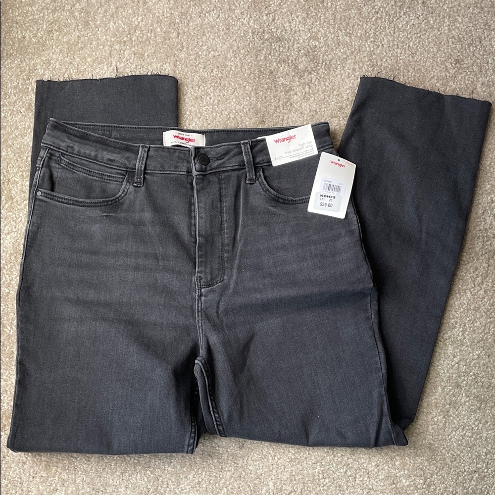 Wrangler Charcoal Cropped Denim
